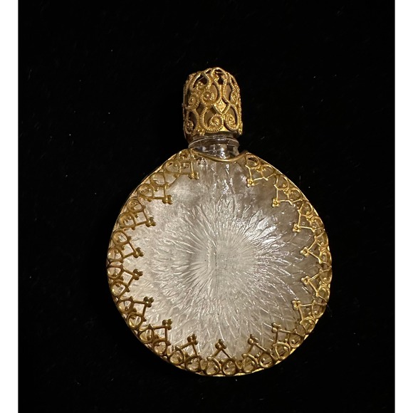 Vintage Miniature Decorative Purse Perfume Bottle Petit Point - Picture 2 of 4